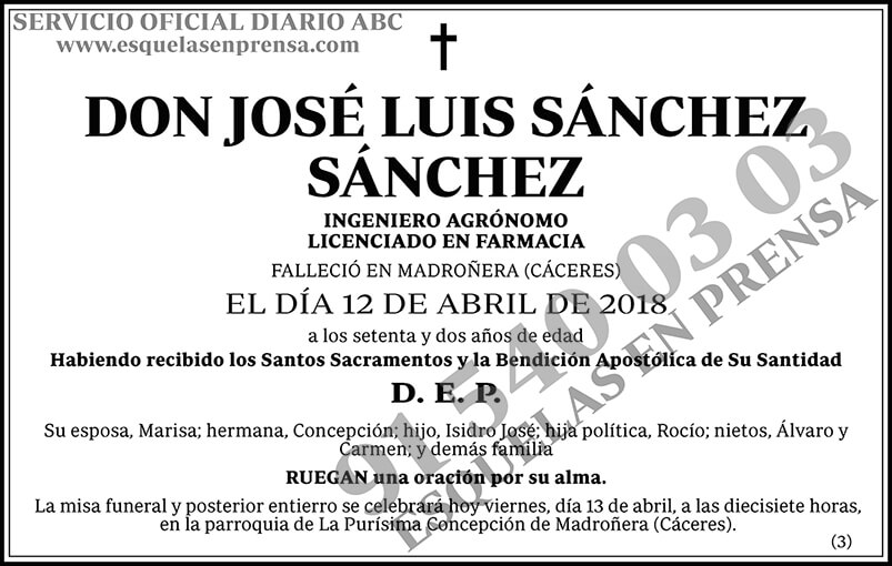 José Luis Sánchez Sánchez